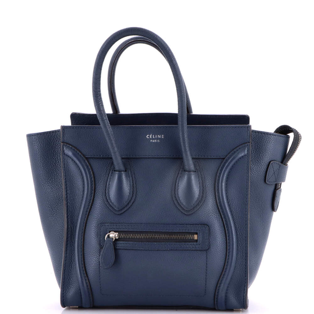 Celine Luggage Bag Grainy Leather Micro #248588C13B - Picture 1 of 8